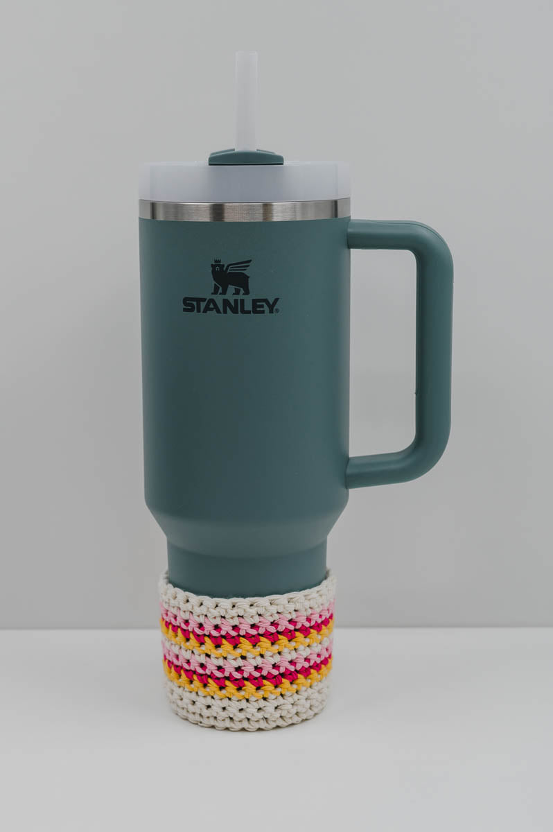 Striped Crochet Stanley Cup Boot Pattern