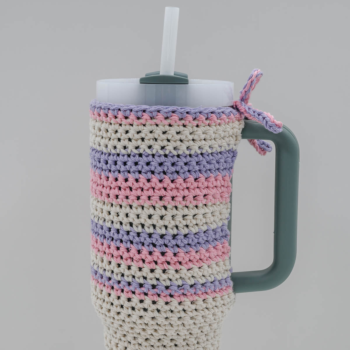 Striped Crochet Stanley Quencher Cozy Pattern