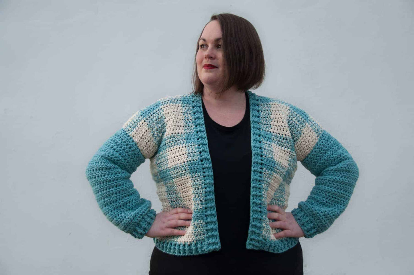 Buffalo Check Cardigan Crochet Pattern
