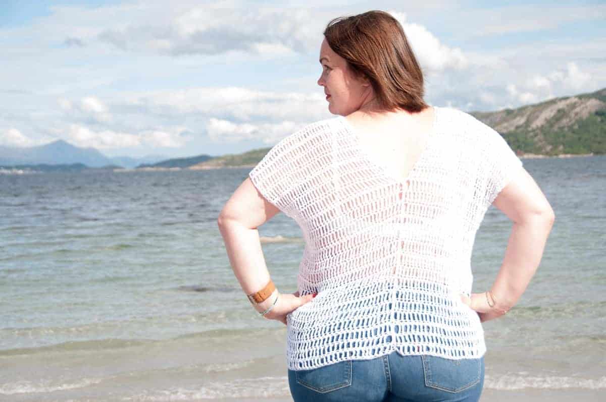 caeli top crochet pattern design