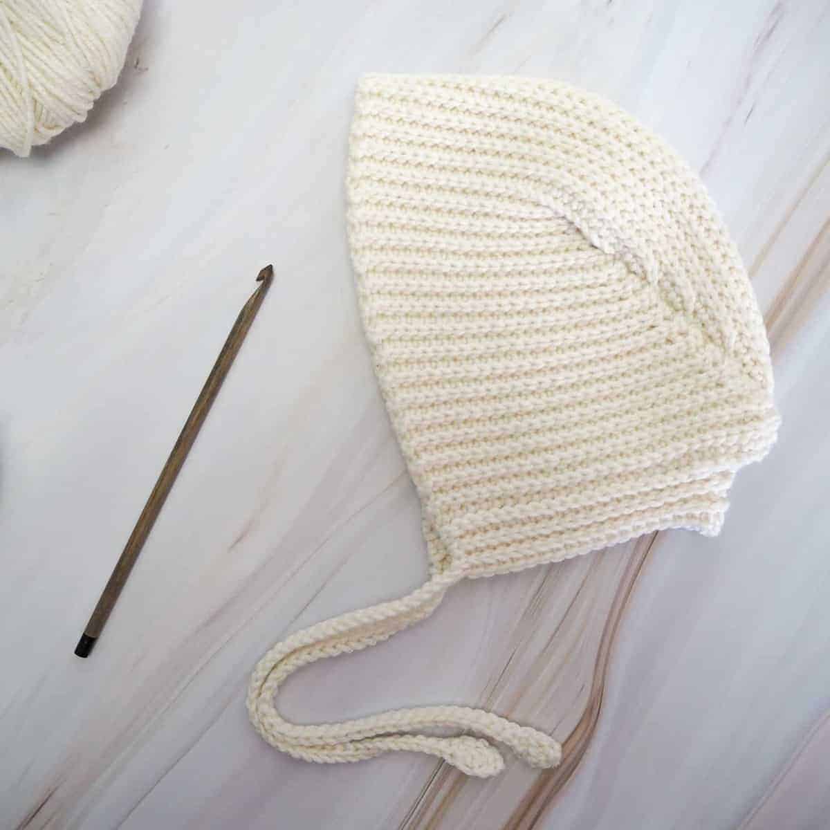 crochet cute baby bonnet free crochet pattern