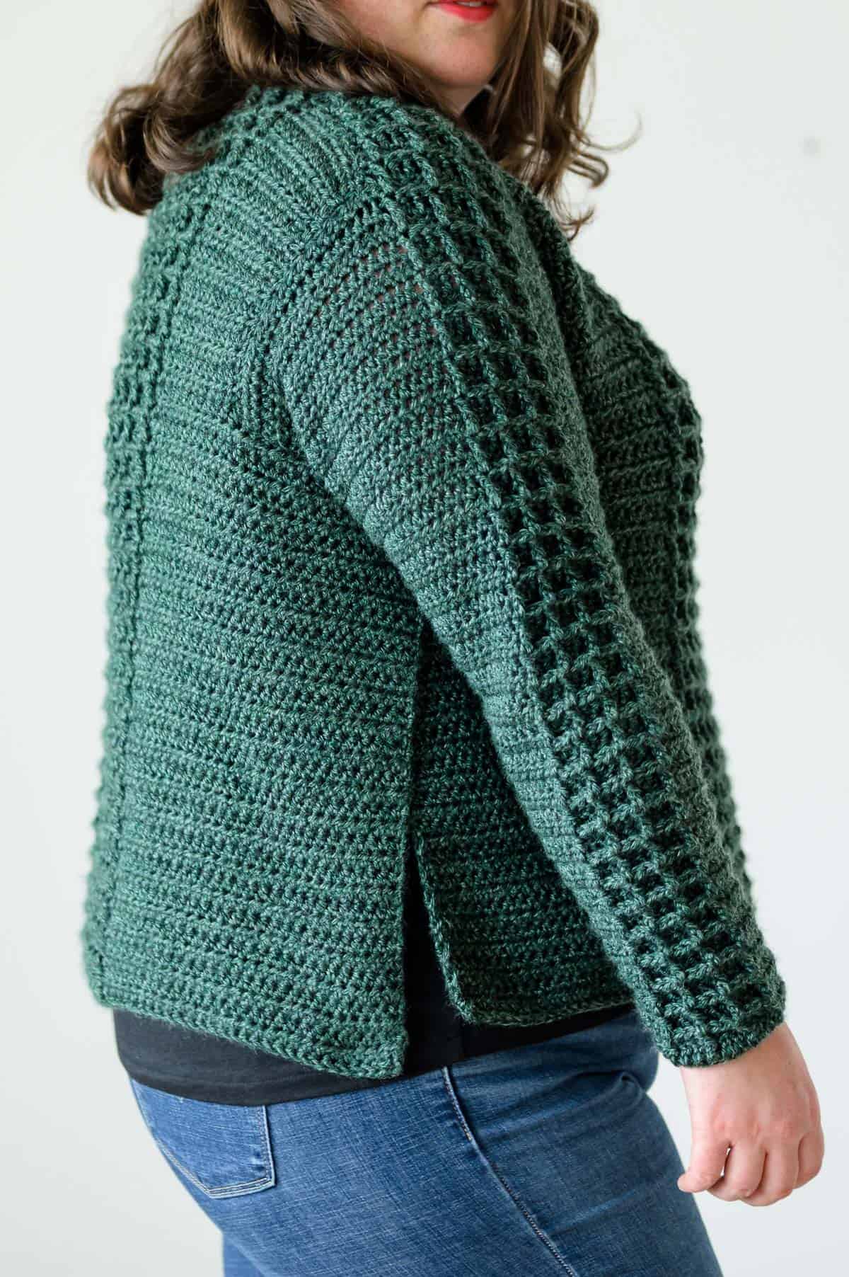 Waffle Sweater Crochet Pattern