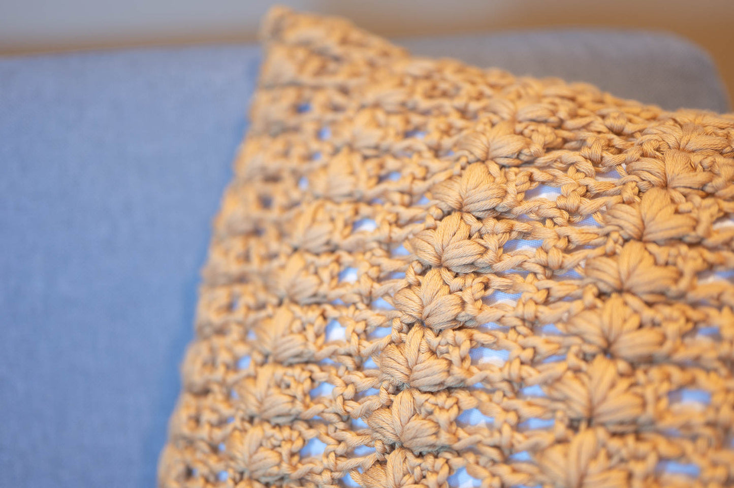 Flower Pillow Cover Crochet Pattern