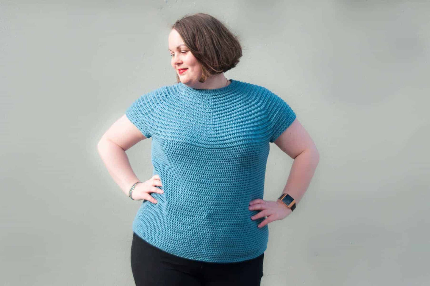 frigus top down tee free crochet pattern