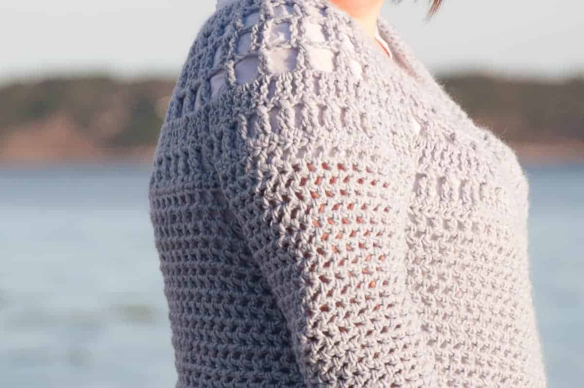 crochet polus cardigan free crochet pattern design