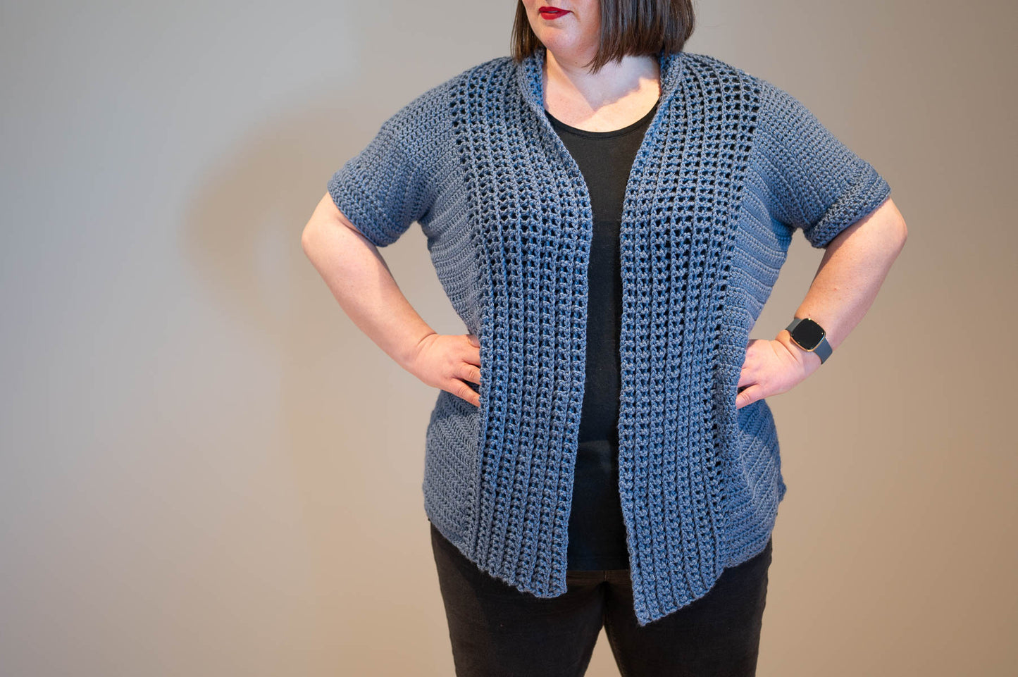 Short Sleeve Cardigan Crochet Pattern