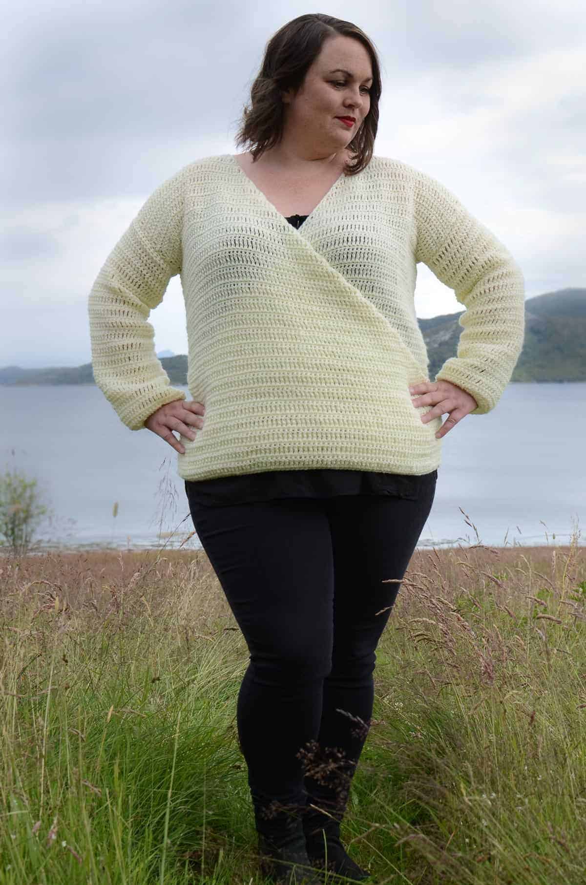 Basic Wrap Pullover Crochet Pattern
