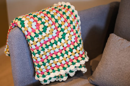 Continuous Granny Square Crochet Blanket Pattern