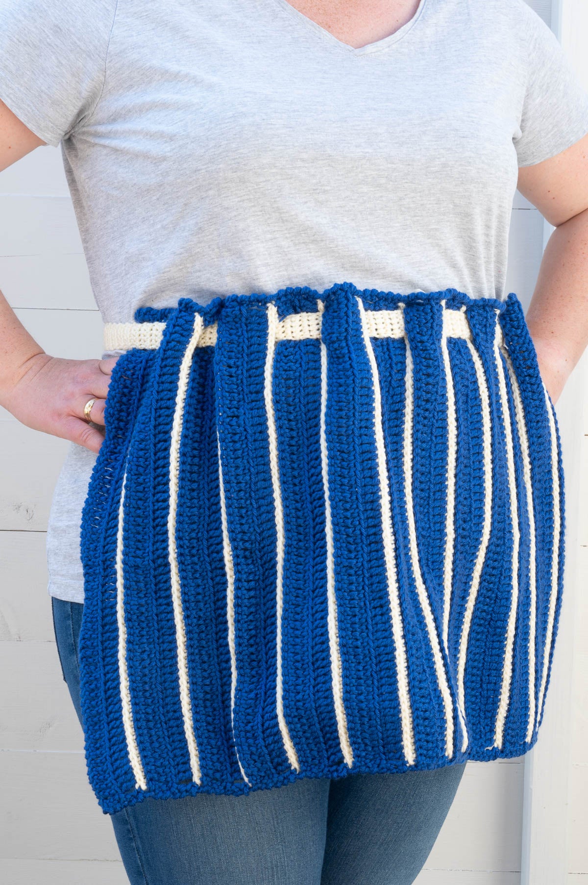 Striped Apron Crochet Pattern
