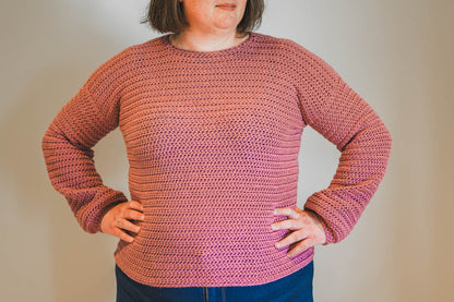 Balloon Sleeve Sweater Crochet Pattern