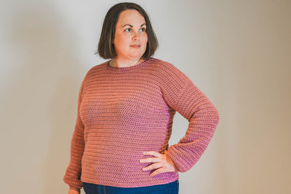 Balloon Sleeve Sweater Crochet Pattern