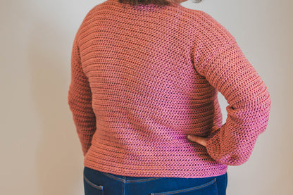 Balloon Sleeve Sweater Crochet Pattern