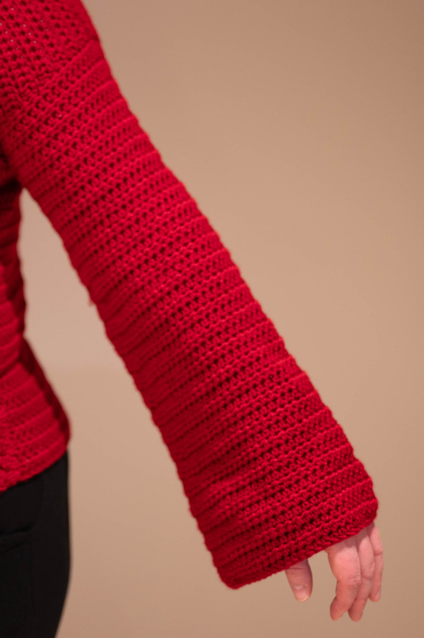 Bell Sleeve Sweater Crochet Pattern