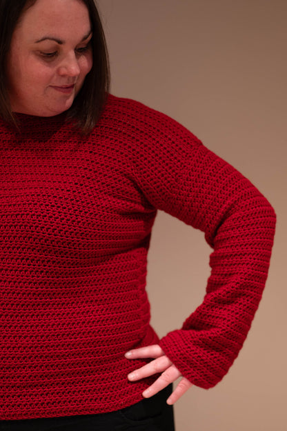 Bell Sleeve Sweater Crochet Pattern