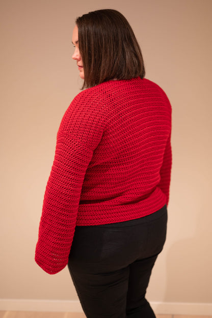 Bell Sleeve Sweater Crochet Pattern