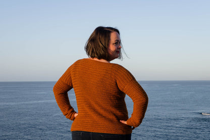 Boat Neck Sweater Crochet Pattern