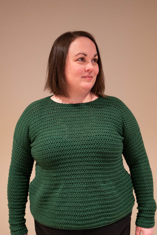 Peplum Sweater Crochet Pattern