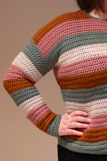 Striped Sweater Crochet Pattern