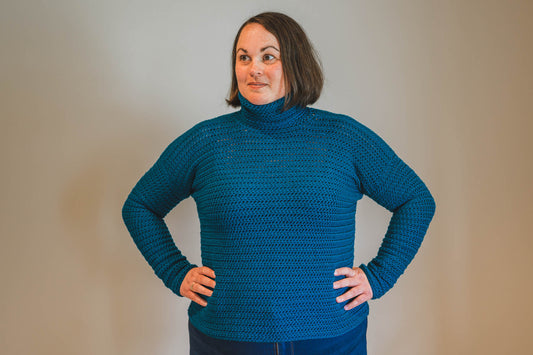 Turtleneck Sweater Crochet Pattern