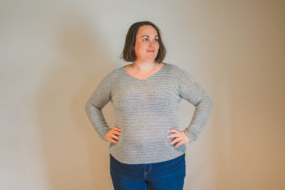 V-Neck Sweater Crochet Pattern
