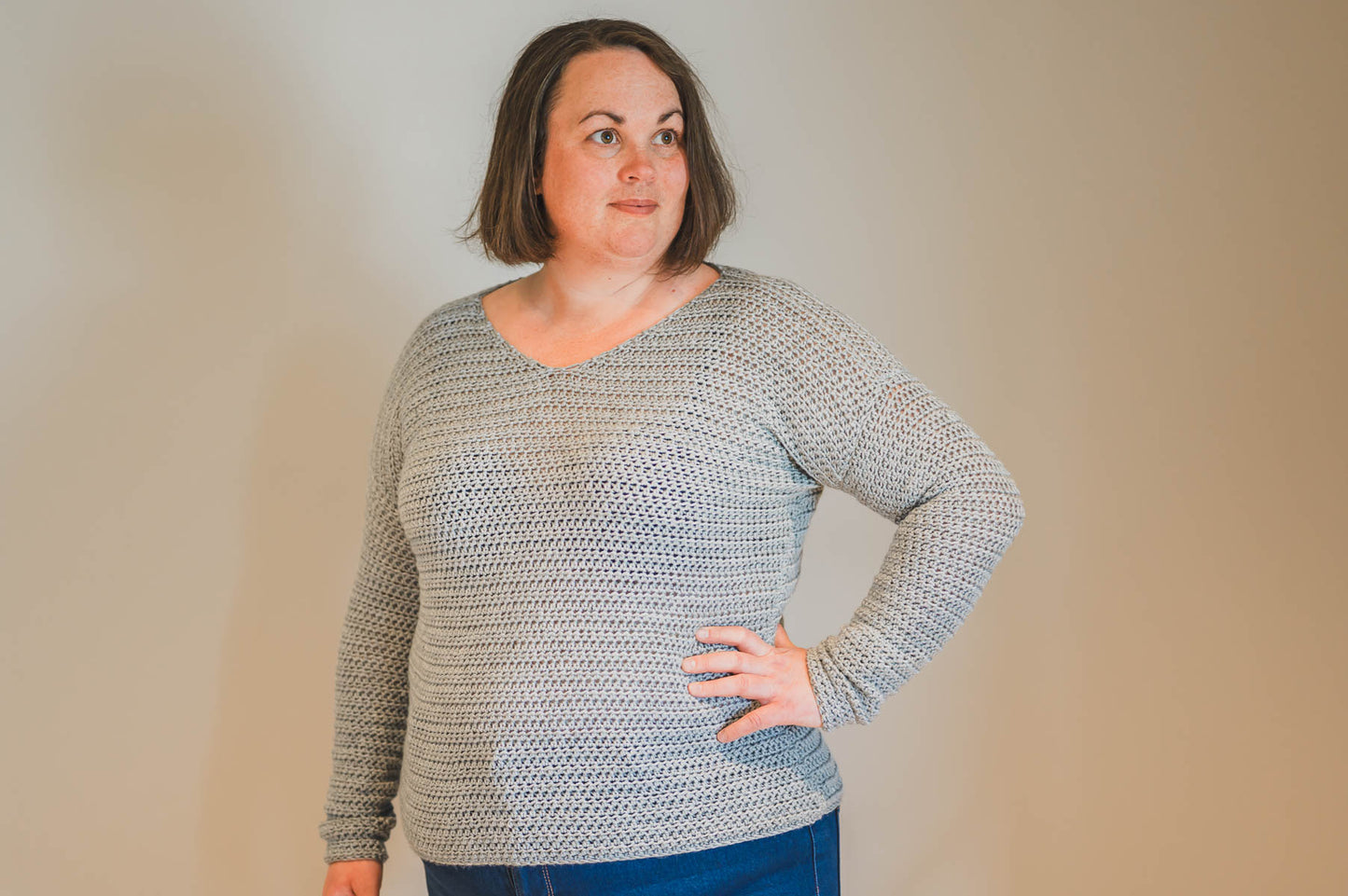 V-Neck Sweater Crochet Pattern