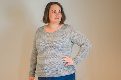 V-Neck Sweater Crochet Pattern