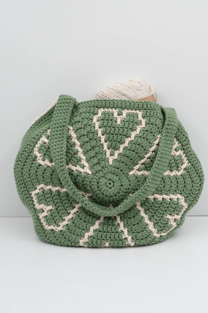 Heart Mosaic Crochet Bag Pattern