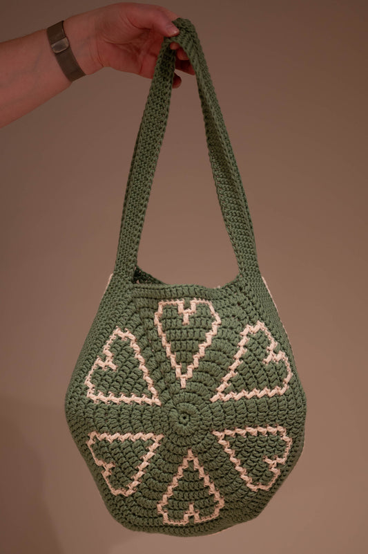 Heart Mosaic Crochet Bag Pattern