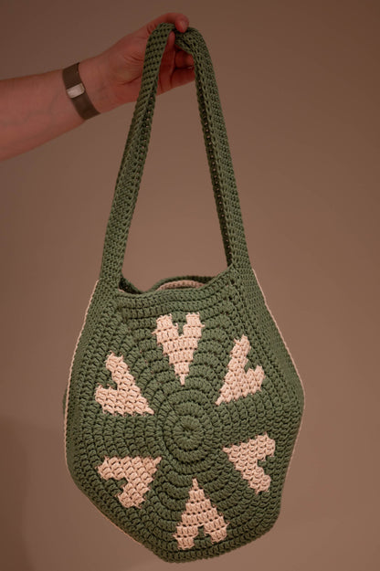 Heart Mosaic Crochet Bag Pattern