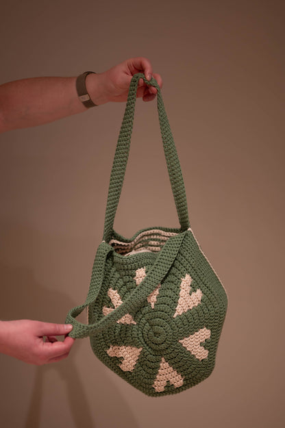 Heart Mosaic Crochet Bag Pattern