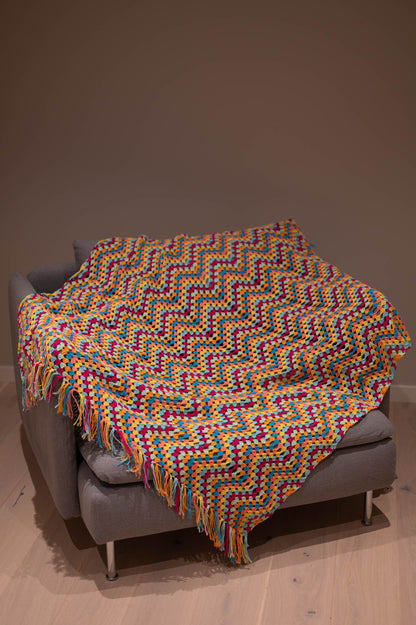 Zig Zag Granny Stitch Blanket Crochet Pattern