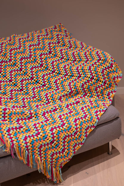 Zig Zag Granny Stitch Blanket Crochet Pattern