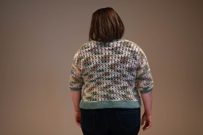 3/4 Sleeves Crochet Sweater Pattern