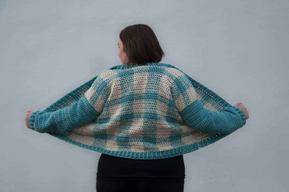 Buffalo Check Cardigan Crochet Pattern