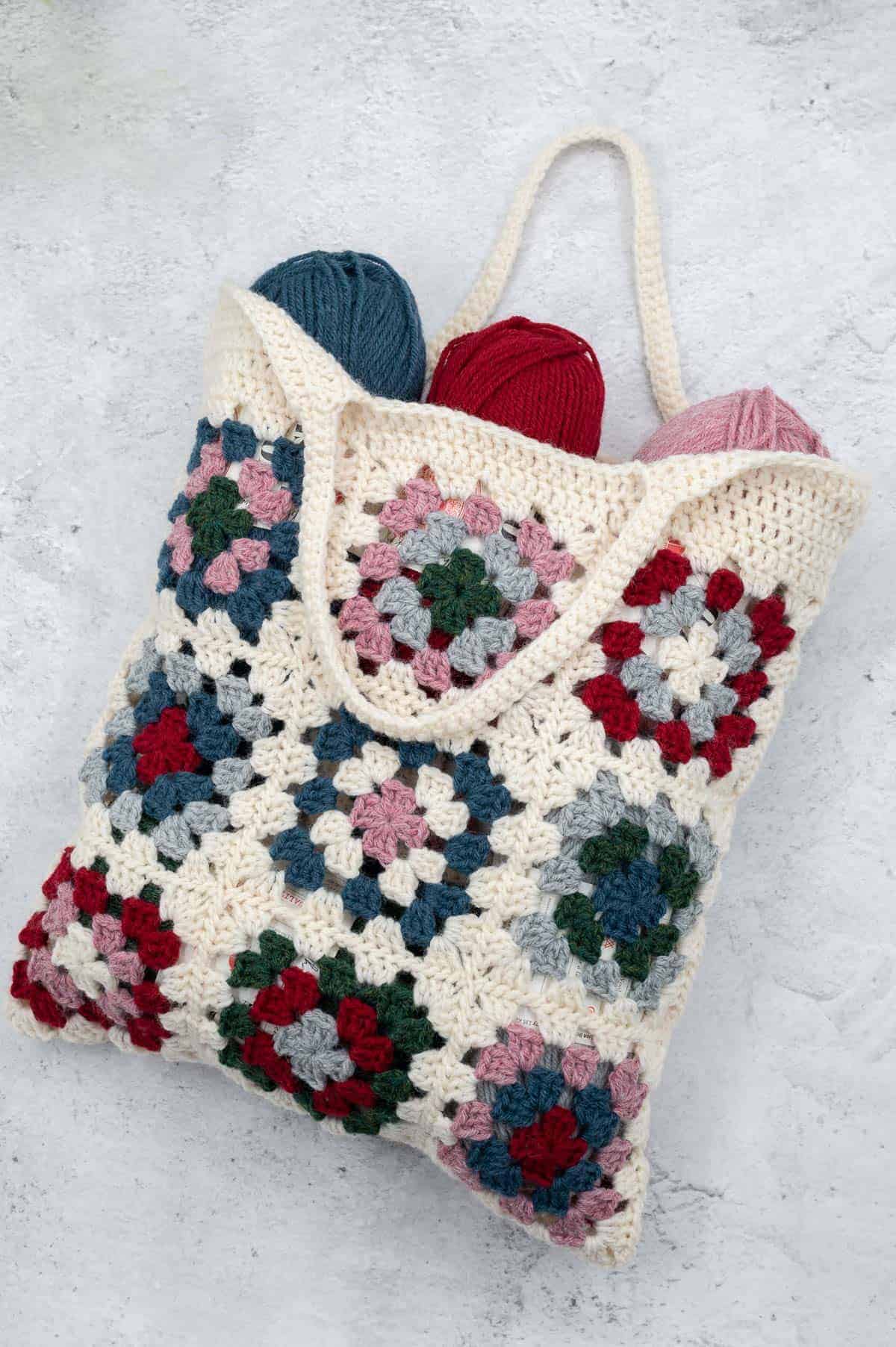Granny Square Bag Crochet Pattern