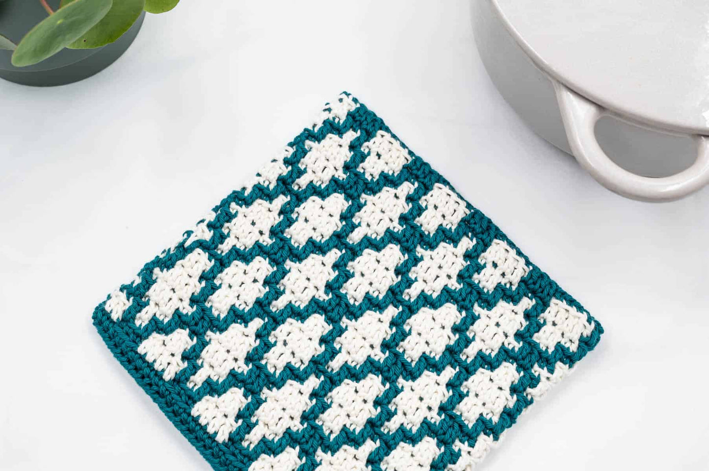 Mosaic Crochet Hot Pad Pattern