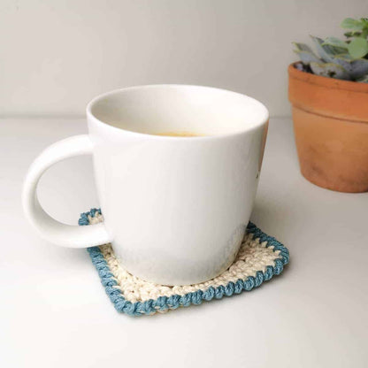 Nordic Textured Coasters Crochet Pattern