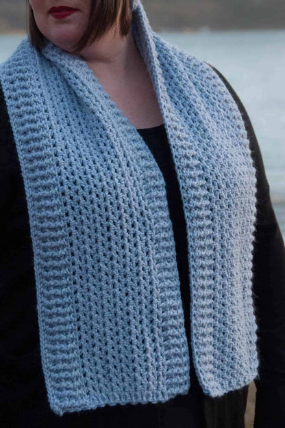 Winter Seashore Scarf Crochet Pattern