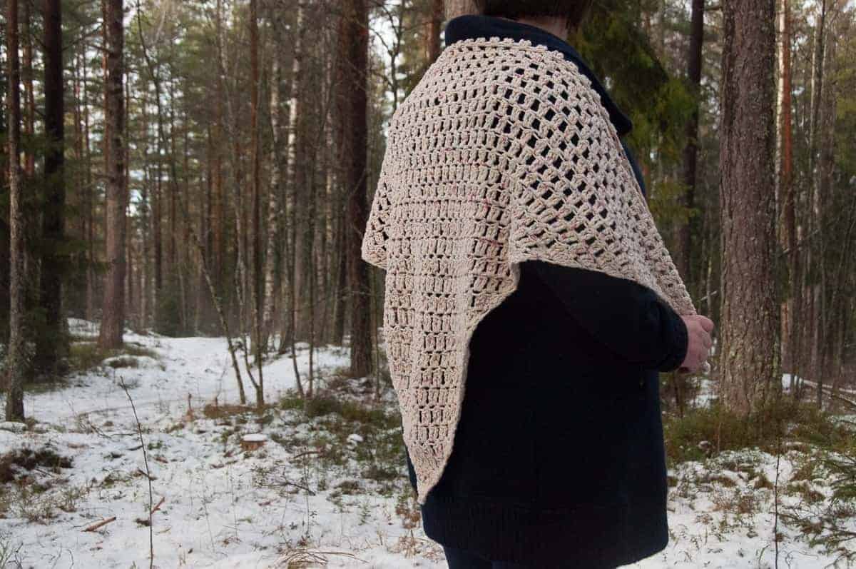 actus shawl crochet pattern design