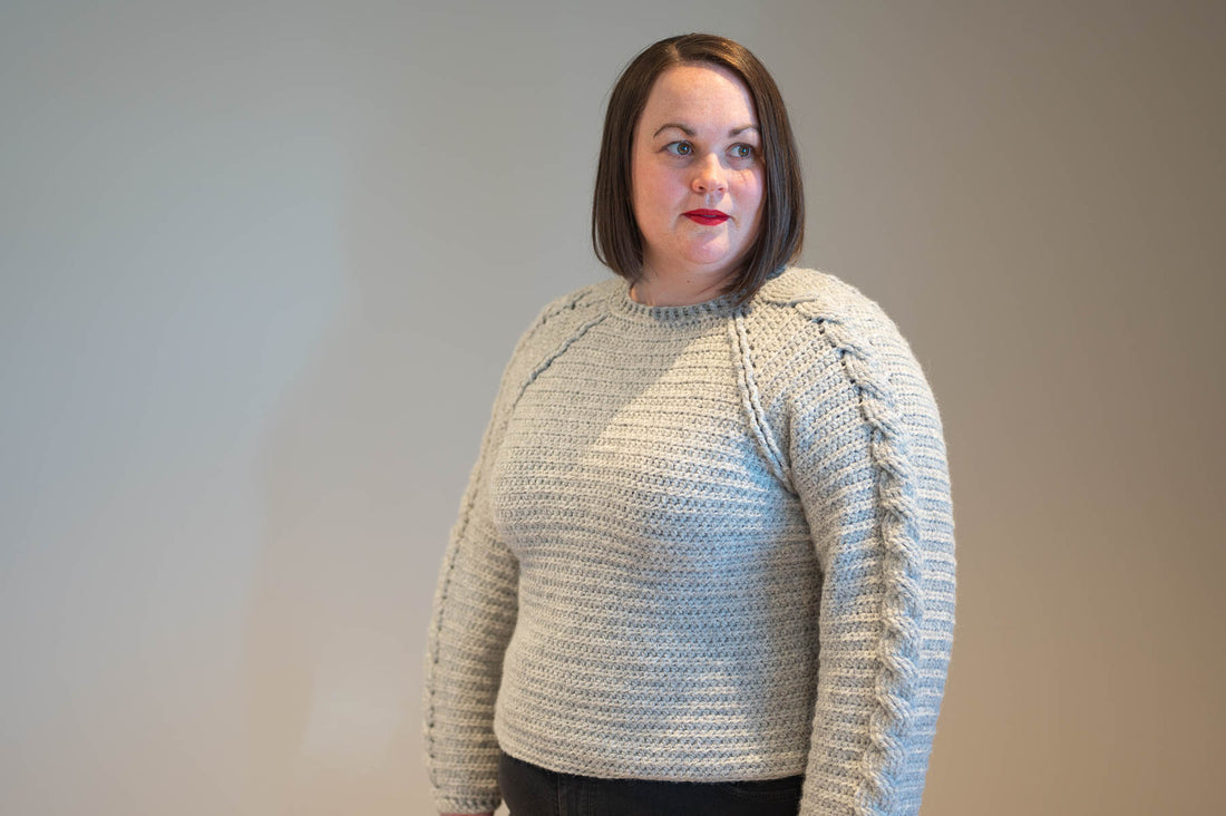 Cable Raglan Sweater Crochet Pattern – Joy of Motion Crochet