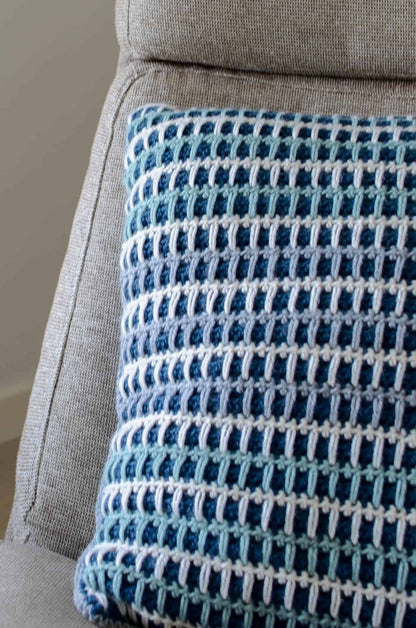 Spikes and Stripes Pillow Cover Crochet Pattern