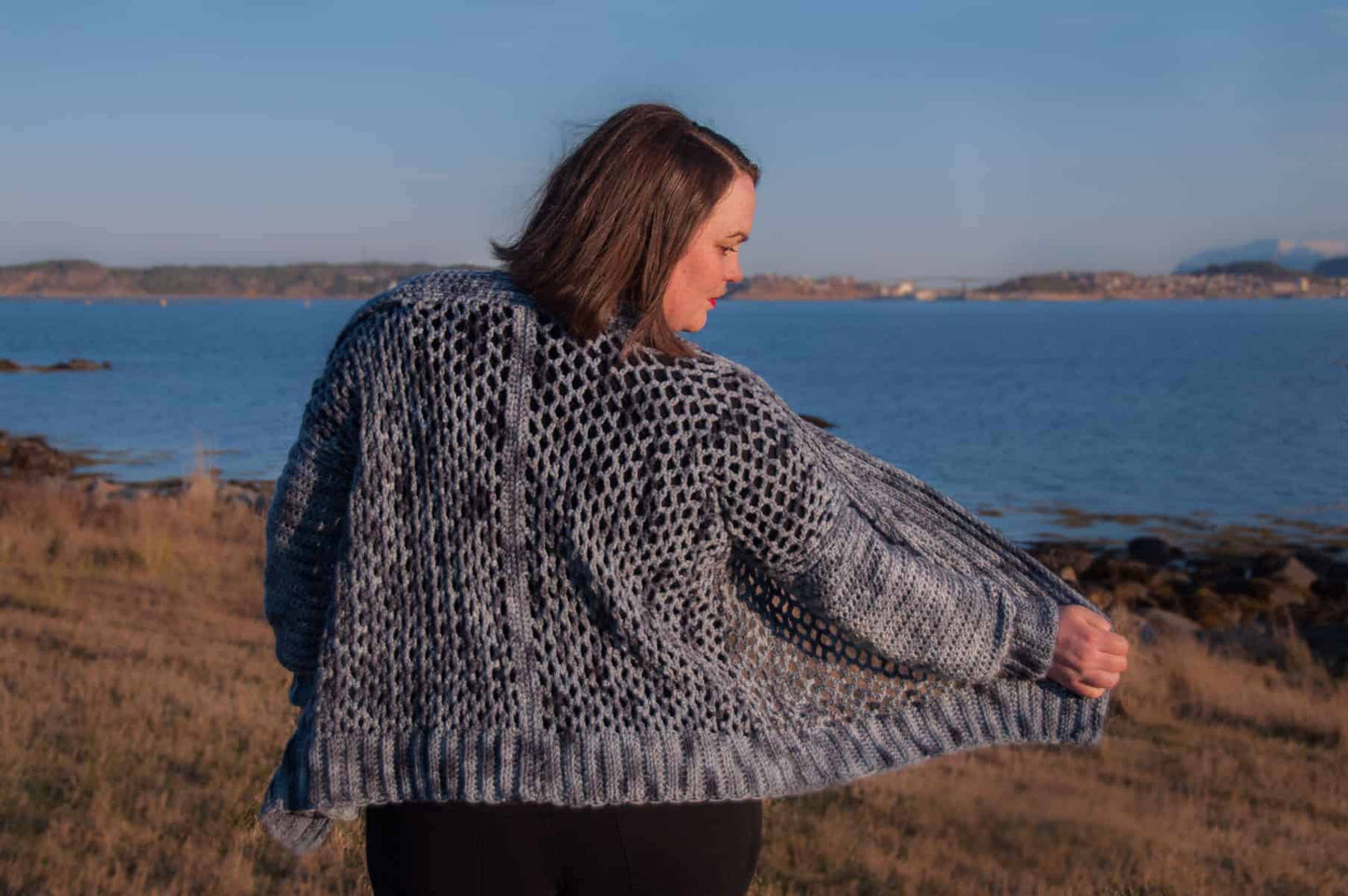 Airy Denim Cardigan Crochet Pattern