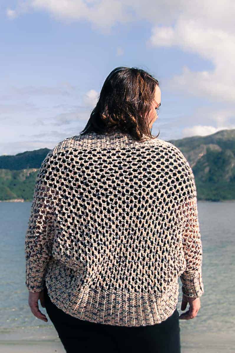 crochet mollis wrap cardigan, crochet shrug pattern for women