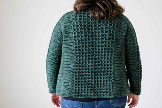 Waffle Sweater Crochet Pattern