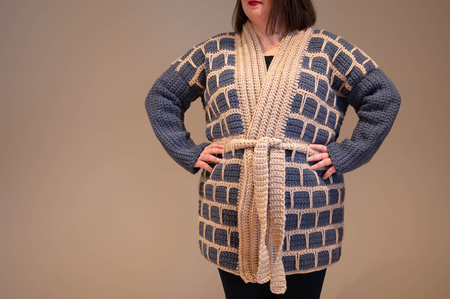 Coat with Belt Crochet Pattern
