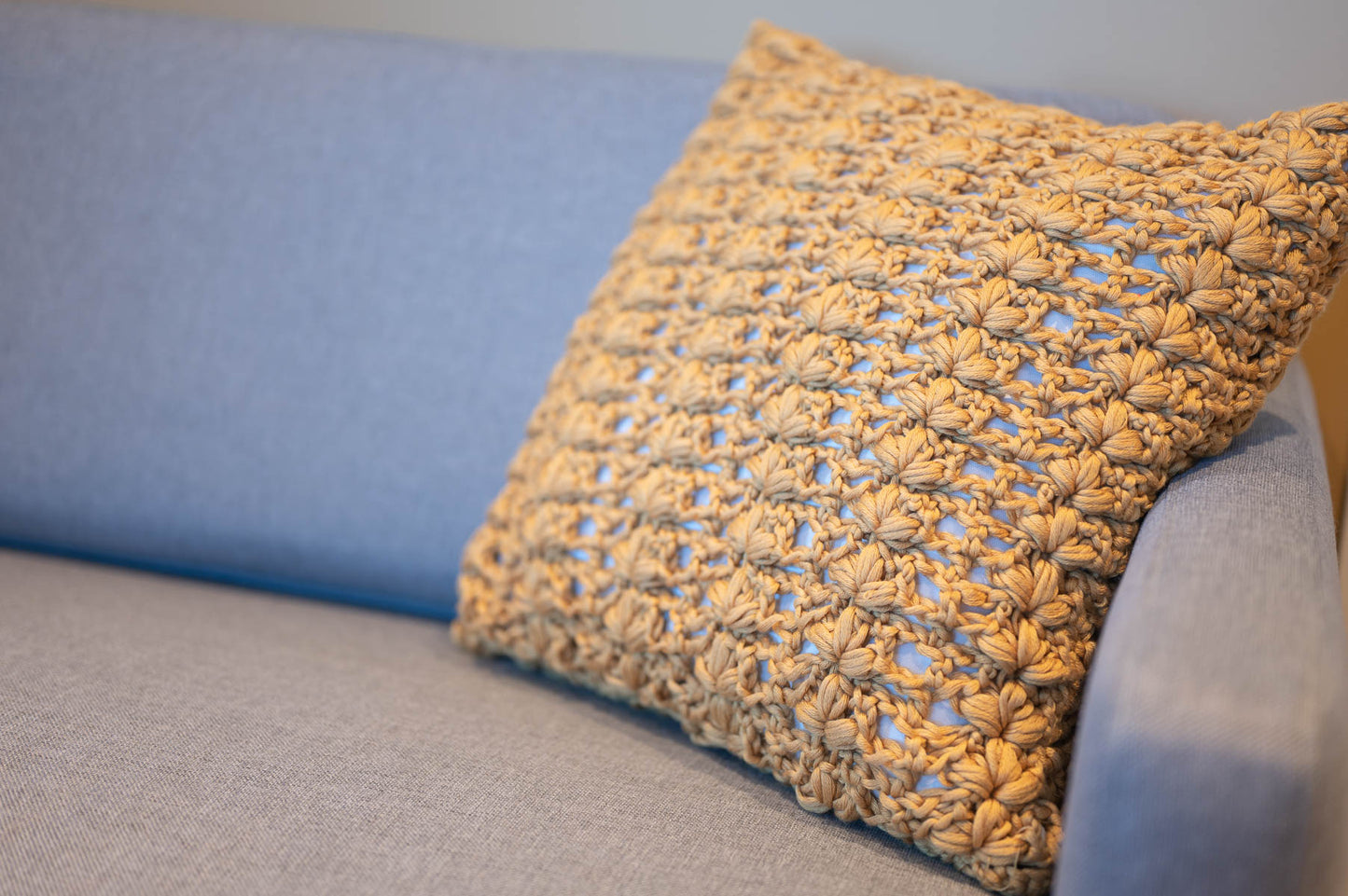 Flower Pillow Cover Crochet Pattern