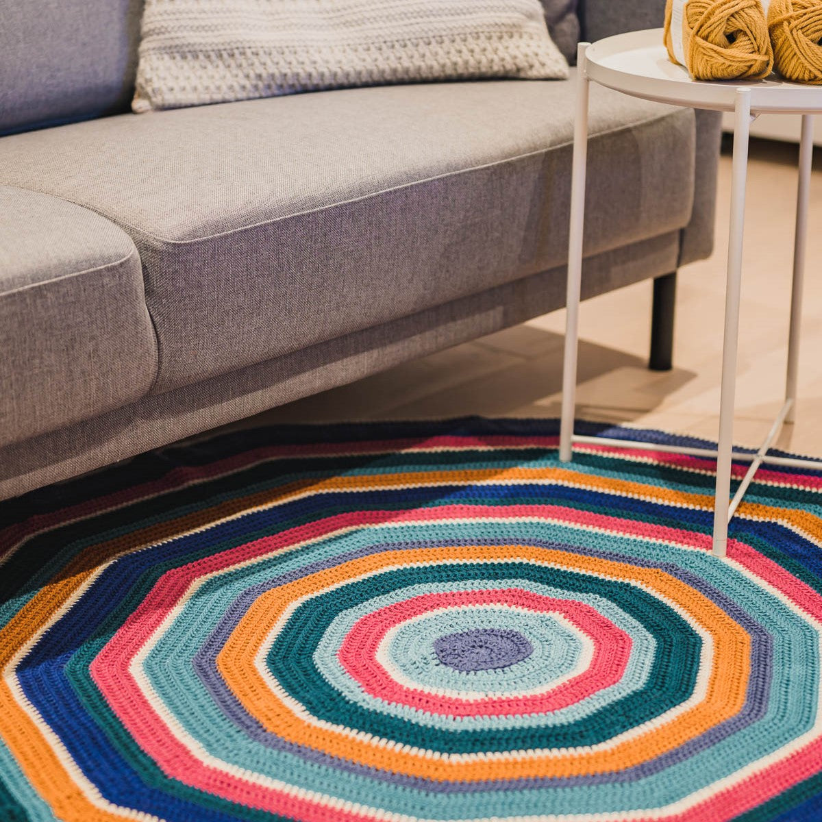 Large Round Crochet Rug Pattern Round Rug Crochet Pattern – Joy of Motion Crochet
