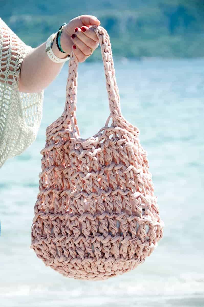 T Shirt yarn bag