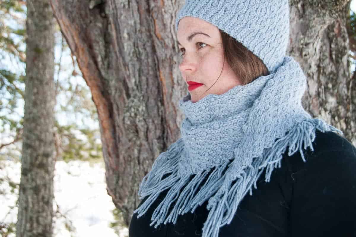 mitis shawl crochet pattern design