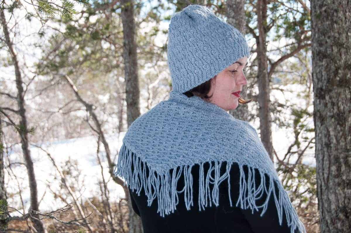 mitis shawl crochet pattern design